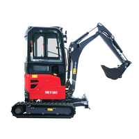 Penggali Mini Parit Baldi Crawler Backhoe Excavator