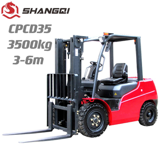 CPCD35（Forklift diesel+bersijil EPA + Berat Angkat：3.5 Tan + Tiang Pilihan）
