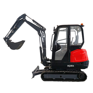 2.8 Ton Mini Crawler Excavator dengan Dozer Blade Untuk Kerja Pembinaan