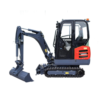 Kabin Tertutup Mini Excavator 1.8 Tan Dengan Enjin Pelepasan EURO V 