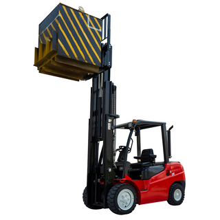 3.5ton Transmisi automatik forklift diesel ketinggian angkat 4500mm dengan kabin