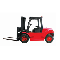 Forklift enjin diesel CPCD60 yang diimport untuk bahan menyampaikan Forklift diesel 6 tan Dengan Tiang Pilihan