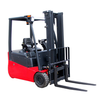 Forklift Elektrik 3 Roda 1.5tan Fork Lifter dengan Jejari Pusing Kecil