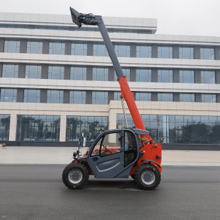 TL875 Teleskopik Pengendali Forklift Telehandler dengan Kabin Dan Penghawa Dingin